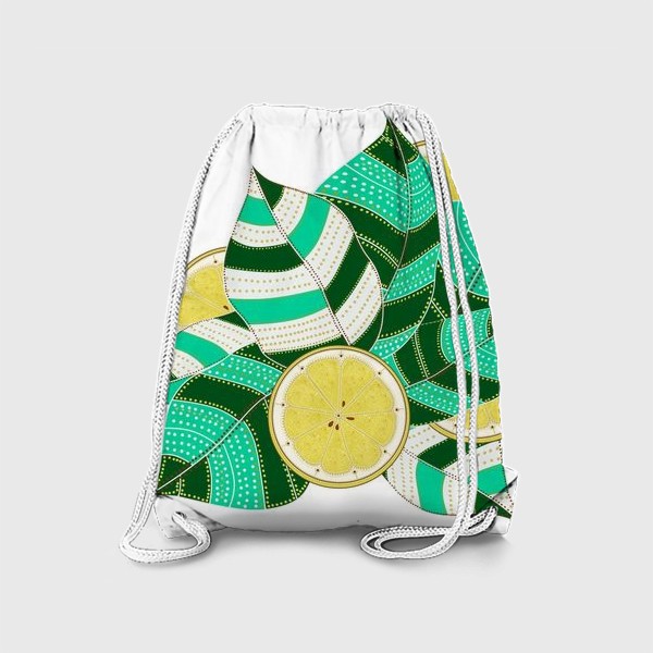 Рюкзак «Лимоны и листья»