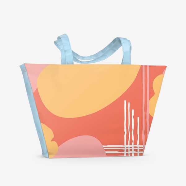 Пляжная сумка «абстрактный фон пятна и линии»