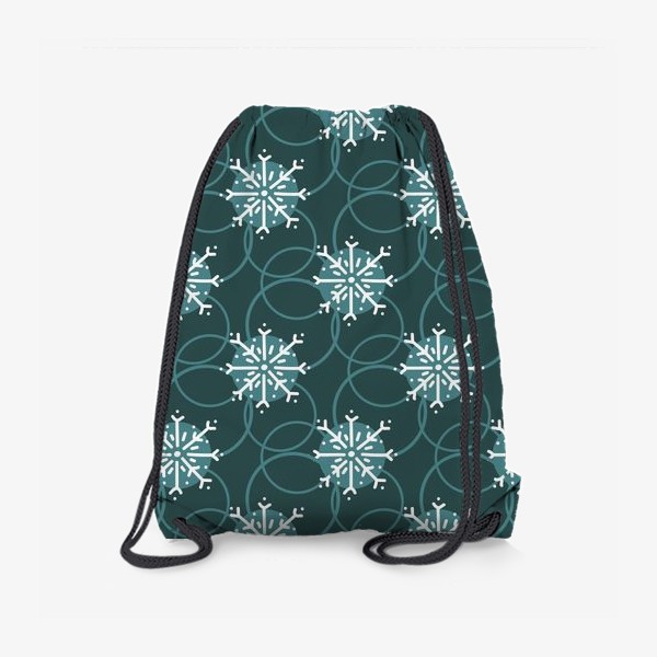 Рюкзак «Снежинки на темном фоне»