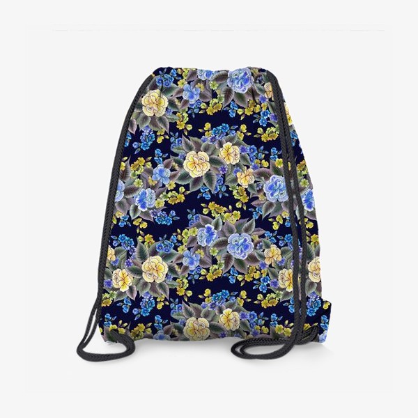 Рюкзак «Желтые и голубые розы»