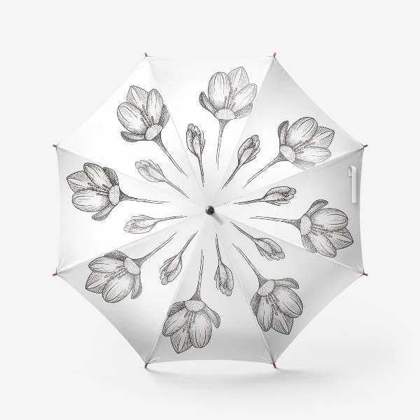 Зонт «Скетч цветок2»
