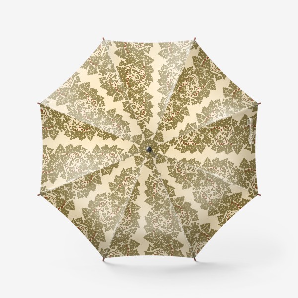 Зонт «Дикий плющ, паттерн»