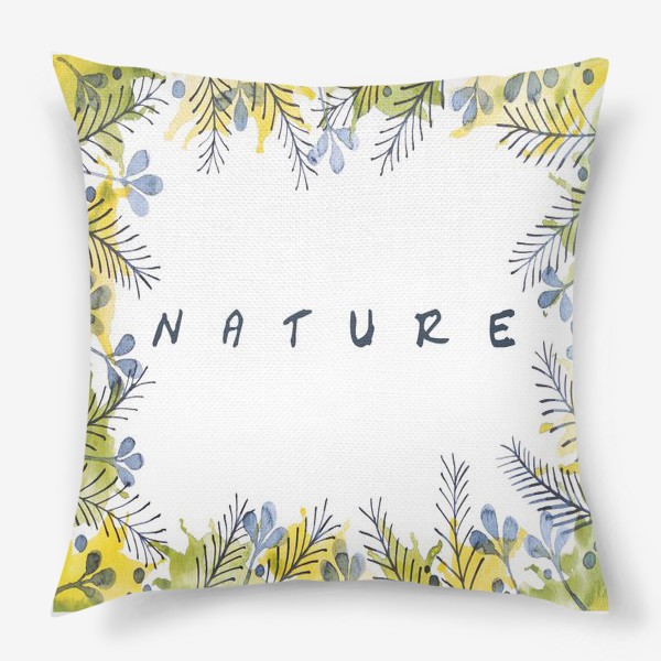 Подушка «Природа. Nature.»