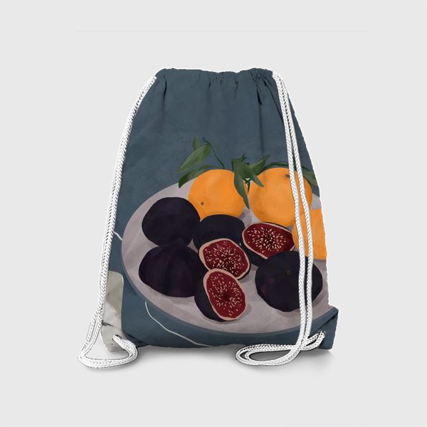 Рюкзак «Инжир и мандарины. Натюрморт.»