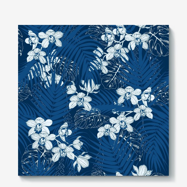 Холст «Синие орхидеи»