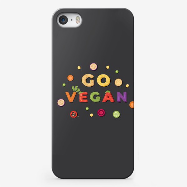 Чехол iPhone «go vegan»
