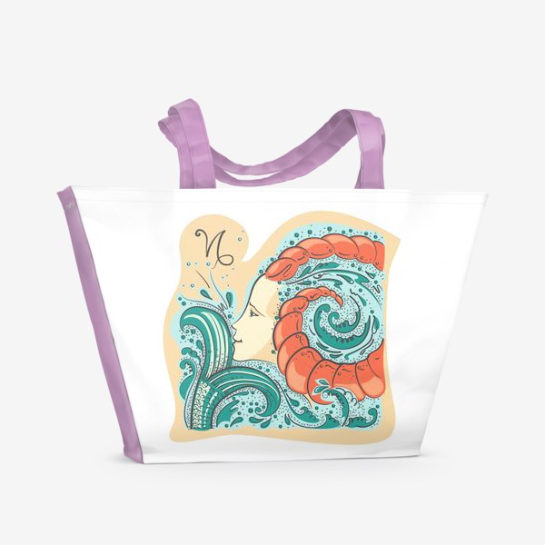 Пляжная сумка «Козерог зодиак»