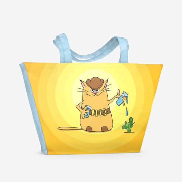 Пляжная сумка «Кот Водолей»