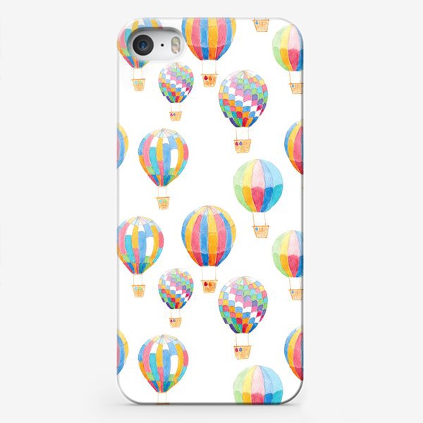 Чехол iPhone «Паттерн с воздушными шарами»