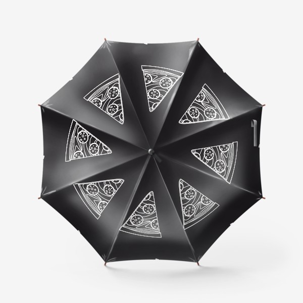 Зонт «Пицца рисунок мелом»