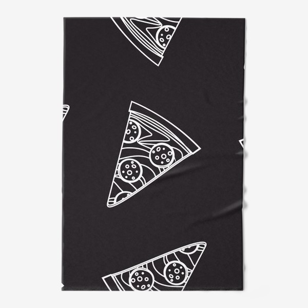 Полотенце «Пицца рисунок мелом»