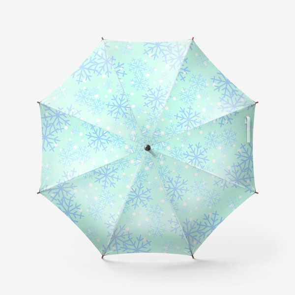 Зонт «Снежинки паттерн»
