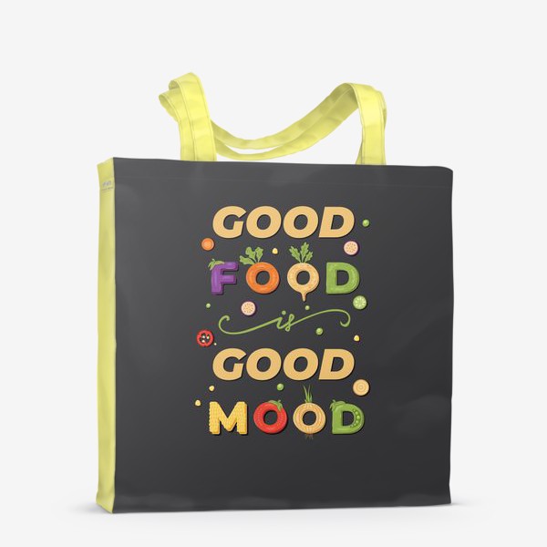 Сумка-шоппер «good food is good mood»