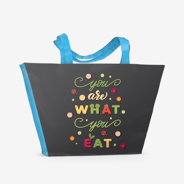 Пляжная сумка «you are what you eat»