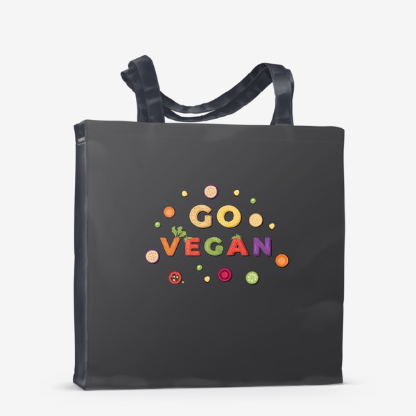 Сумка-шоппер «go vegan»