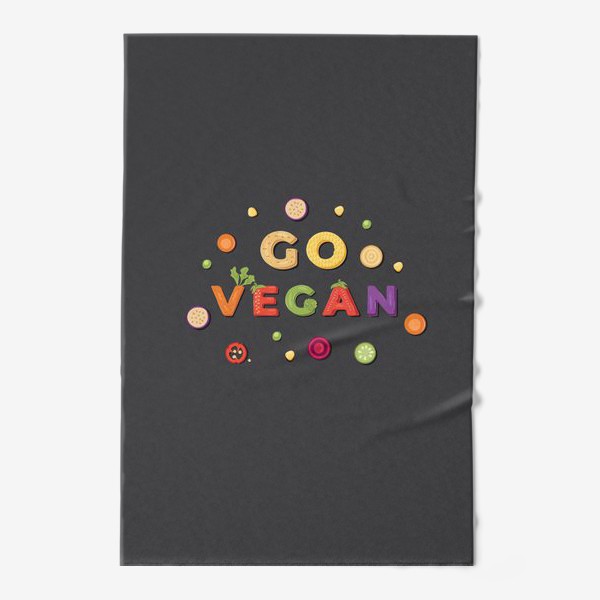 Полотенце «go vegan»