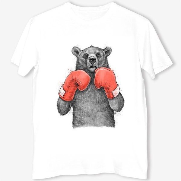 Футболка «Медведь боксер»