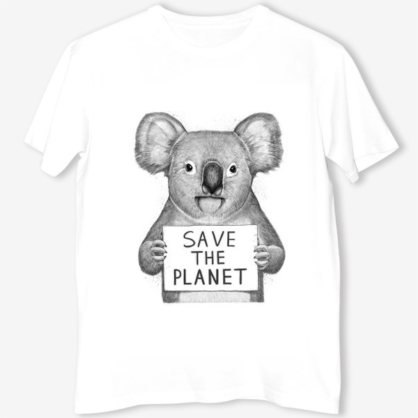 Футболка «Коала save the planet»
