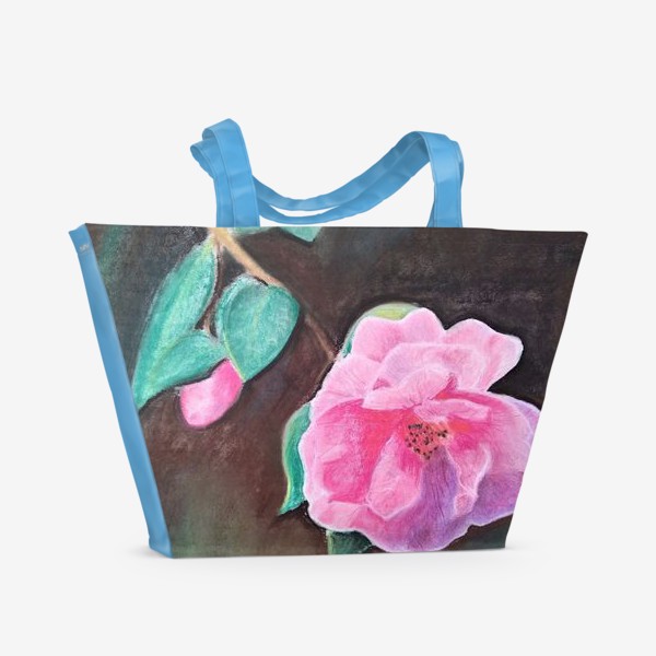 Пляжная сумка &laquo;Розовый цветок. Пастель&raquo;