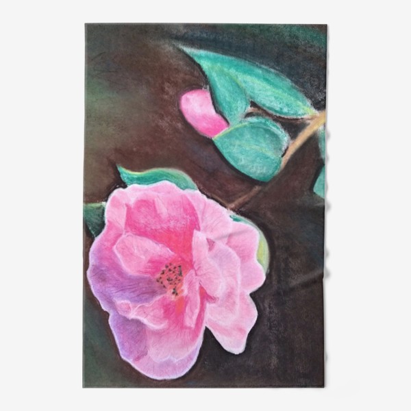 Полотенце &laquo;Розовый цветок. Пастель&raquo;