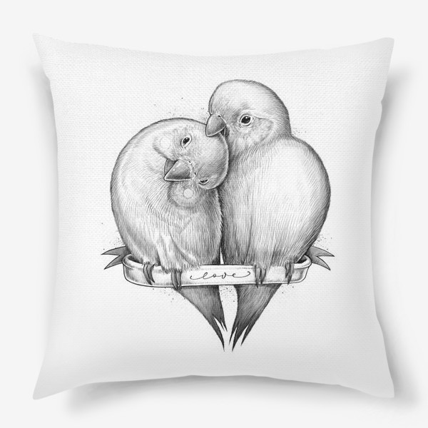 Подушка «Милые попугаи»