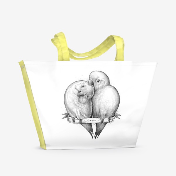 Пляжная сумка «Милые попугаи»