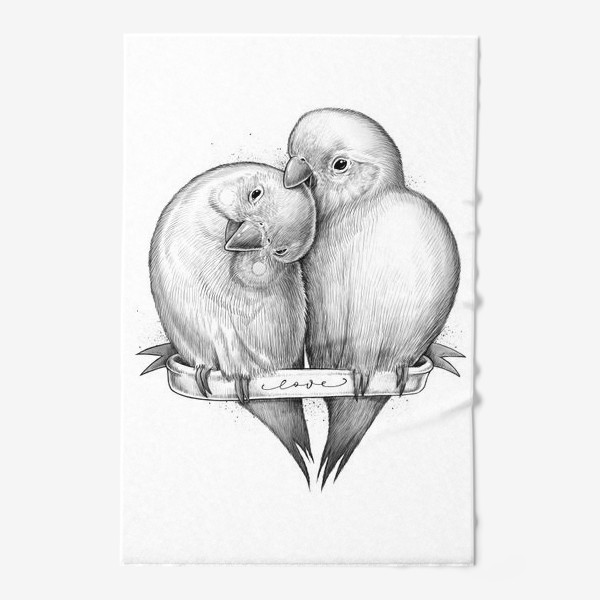 Полотенце «Милые попугаи»