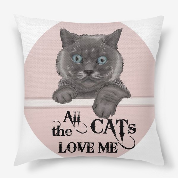 Подушка «Все кошки любят меня»
