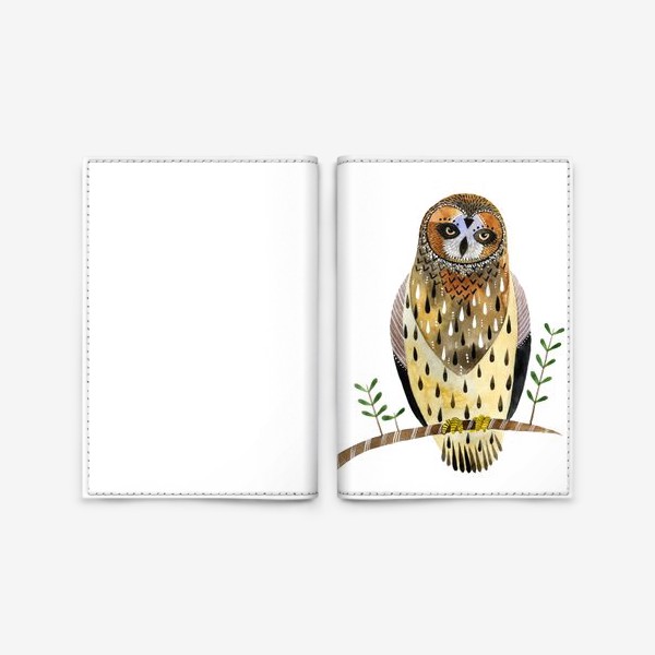 Обложка для паспорта «Мудрая сова. »