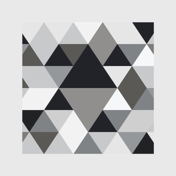 Скатерть «Монохромный паттерн из треугольников и ромбов»