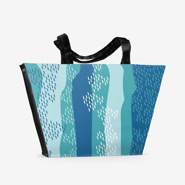 Пляжная сумка &laquo;абстрактный фон полосы и штрихи&raquo;