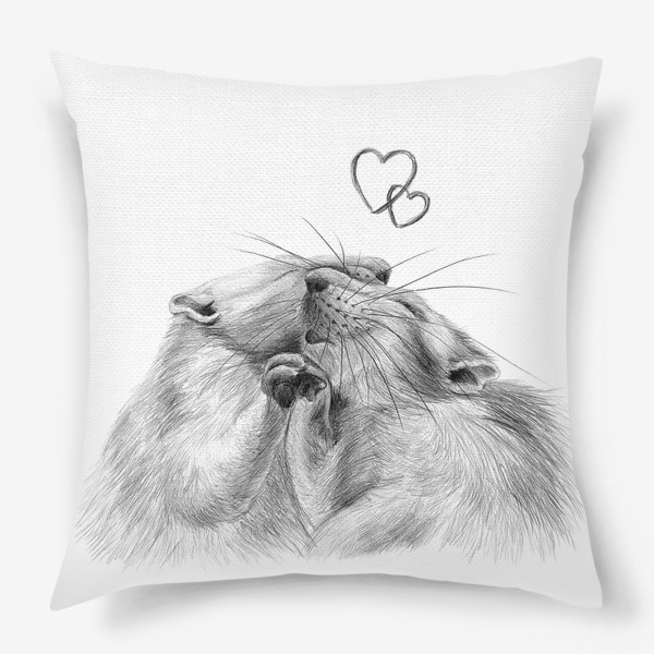 Подушка «влюбленные крысы»