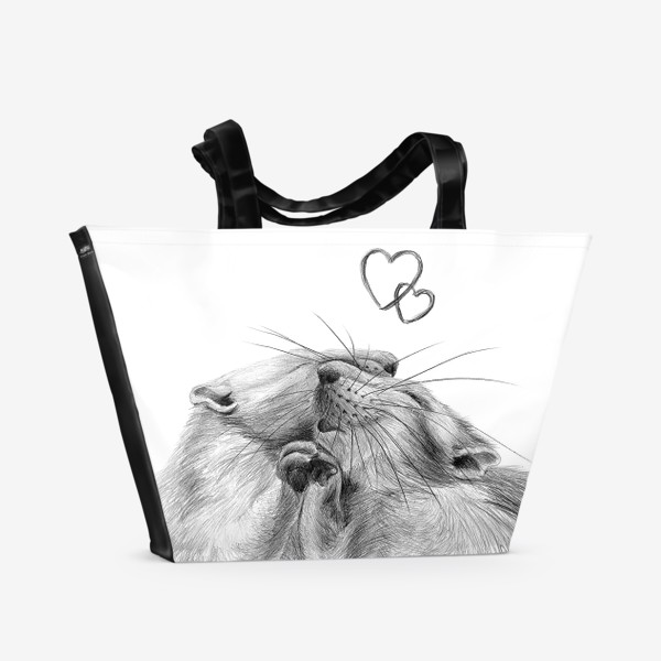 Пляжная сумка «влюбленные крысы»