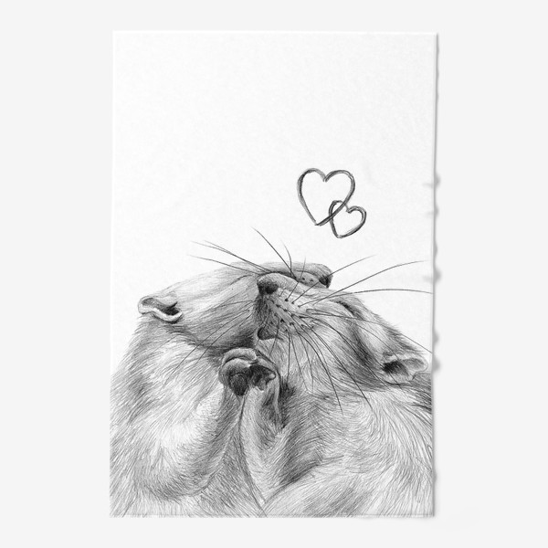 Полотенце «влюбленные крысы»
