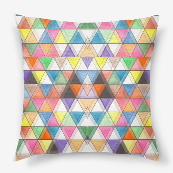 Подушка «Цветовой треугольник»