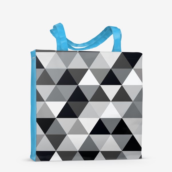 Сумка-шоппер «Монохромный паттерн из треугольников»