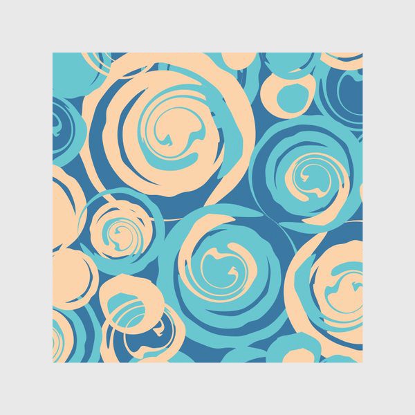 Скатерть «абстрактный фон круги и спирали на синем фоне»