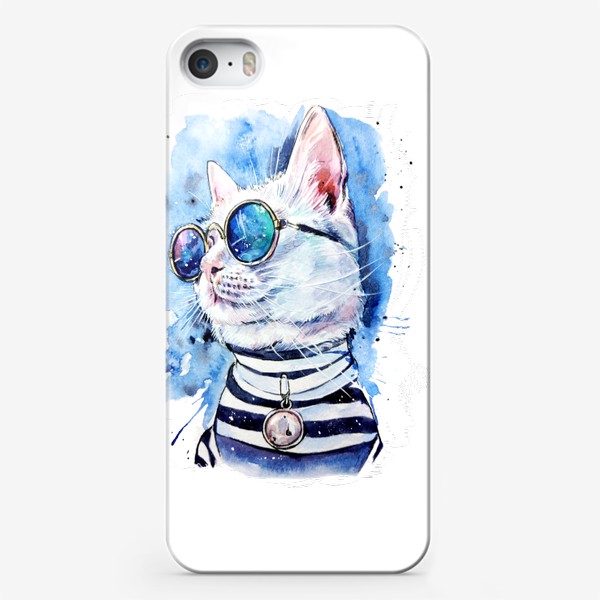 Чехол iPhone «кот модник»