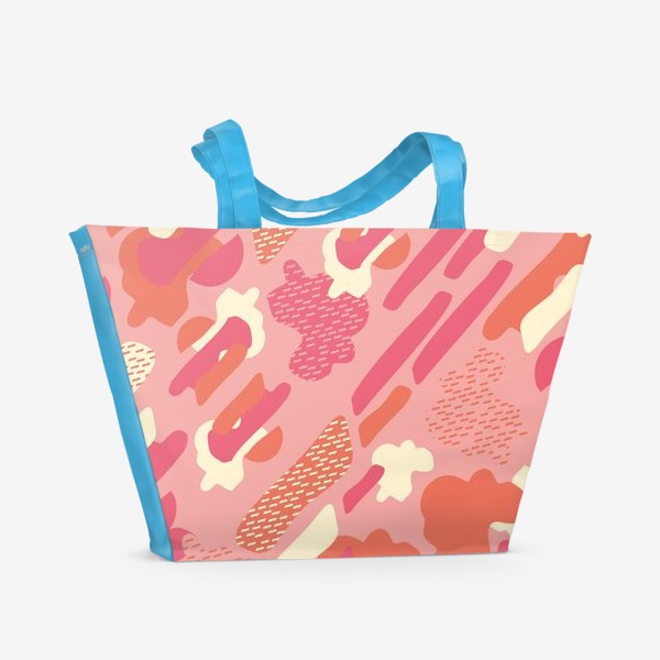 Пляжная сумка «абстрактный фон тёплый камуфляж хаки»