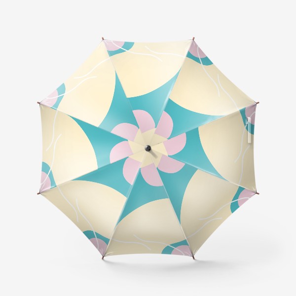 Зонт «абстрактный пастельный фон пятна и линии»