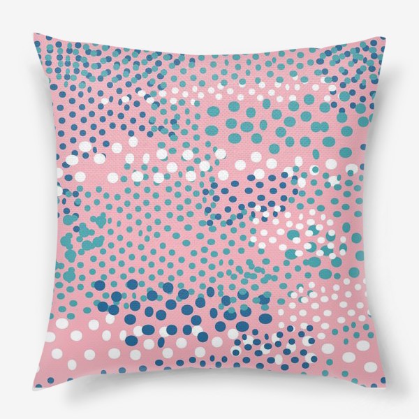 Подушка «абстрактный розовый фон с точками»