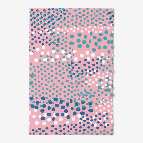 Полотенце «абстрактный розовый фон с точками»