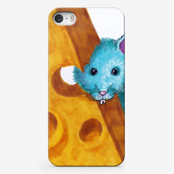 Чехол iPhone «Мышка и сыр»