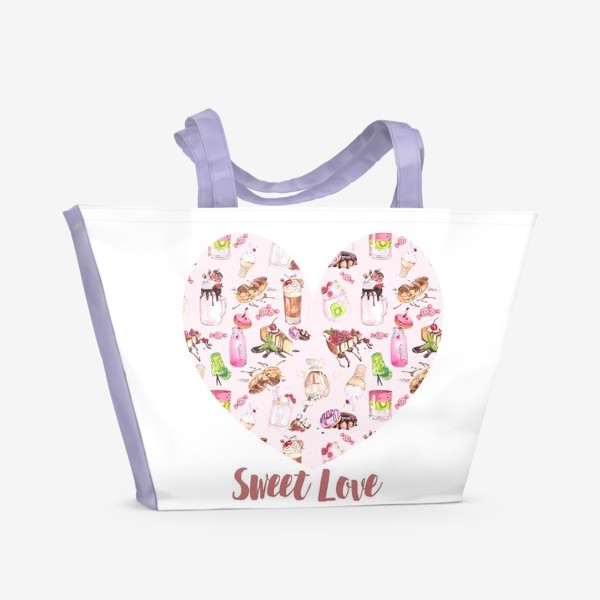 Пляжная сумка «Сладкая любовь»