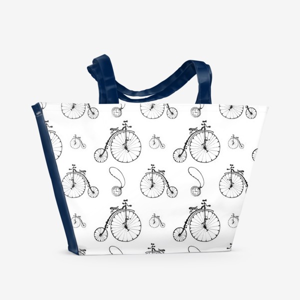 Пляжная сумка &laquo;Ретро велосипеды&raquo;