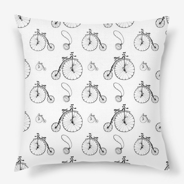 Подушка «Ретро велосипеды»