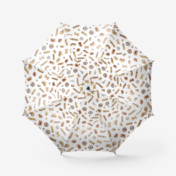 Зонт «Акварельный паттерн с пастой. Pasta pattern.»