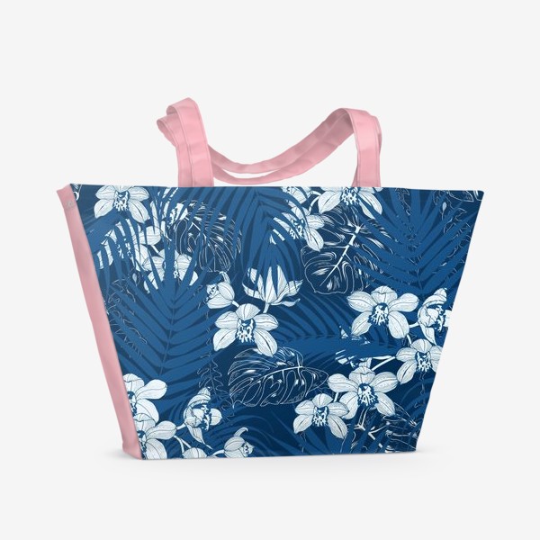 Пляжная сумка &laquo;Синие орхидеи&raquo;