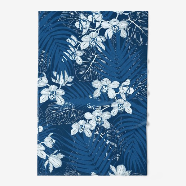 Полотенце «Синие орхидеи»