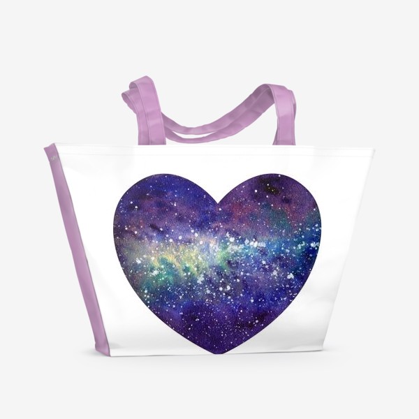Пляжная сумка «Вселенная моего сердца»